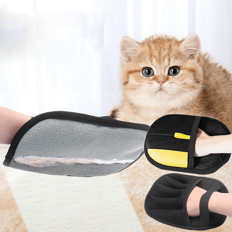 Pet Grooming Glove - Evcil Hayvan Tüyü Temizleme Eldivenleri Kediler