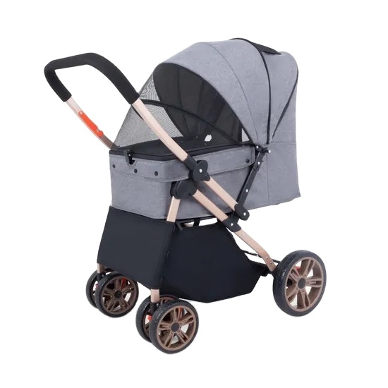 Pet Stroller Carrier - Yüksek Kaliteli Katlanabilir Evcil Hayvan Arabası,