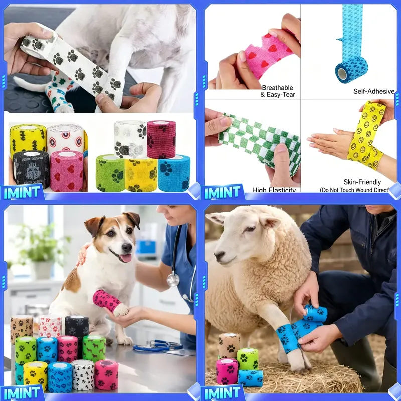 Pet Supplies Vet - Özel Pati İzi Baskılı Kendinden Yapışkanlı