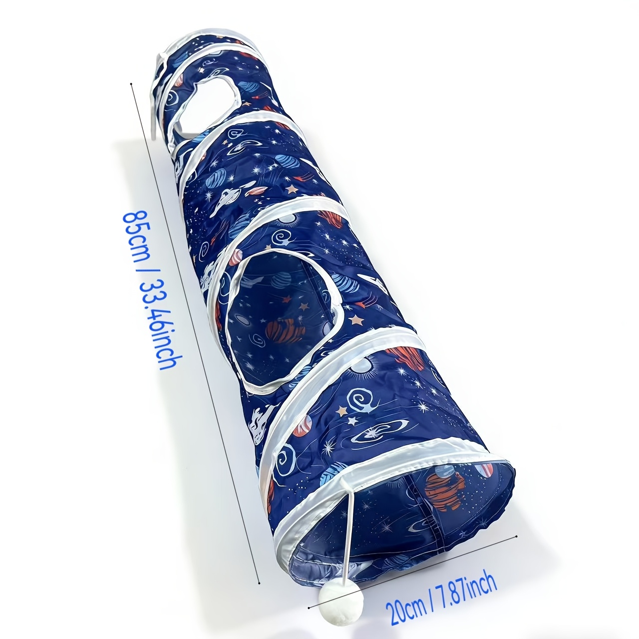 Cat Tunnel Toy - Katlanabilir Taşınabilir Rahatlatıcı Evcil Hayvan Tüneli