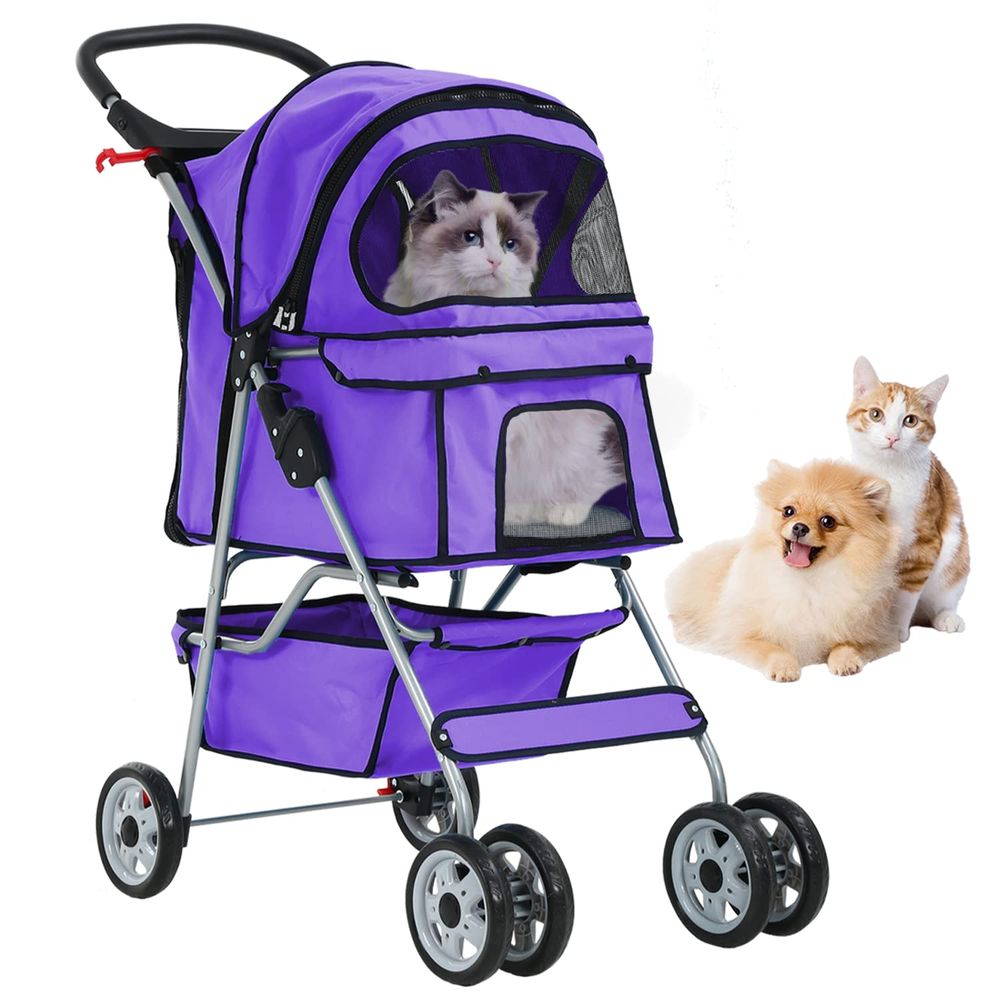 Pet Stroller Carrier - Tekerlekli Kedi Arabası, Evcil Hayvan Köpek