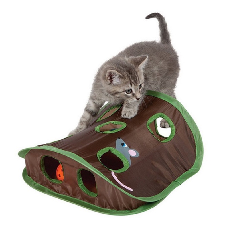 Cat Tunnel Toy - Etkileşimli Sevimli Evcil Hayvan Kedi Oyuncağı