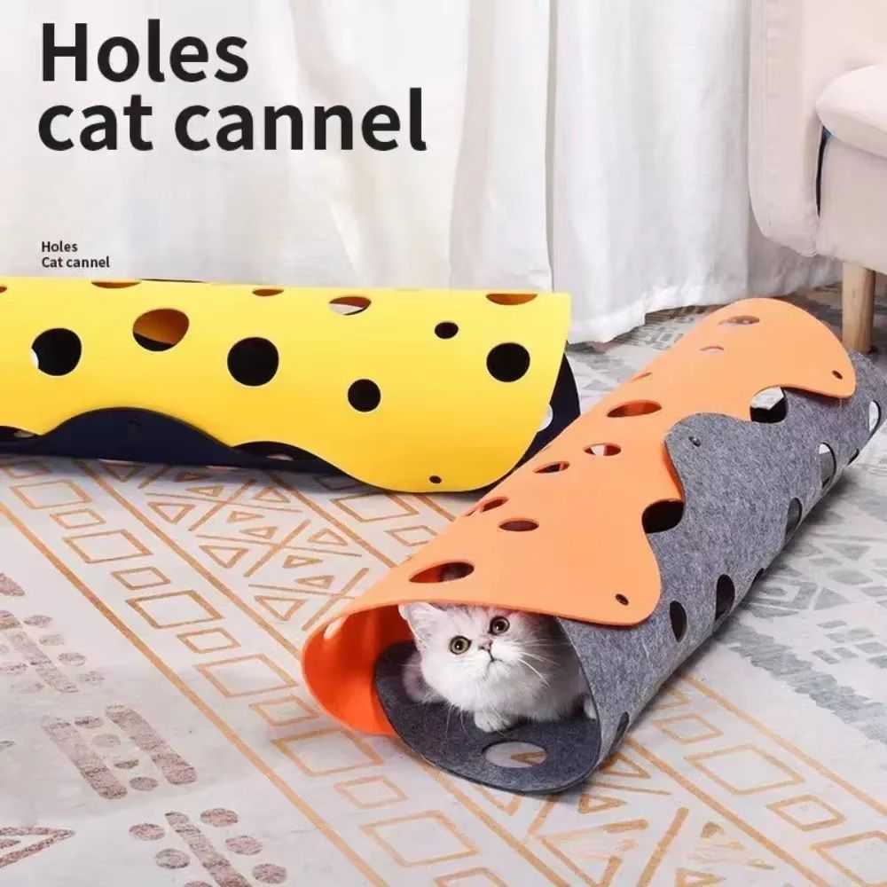 Cat Tunnel Toy - Dayanıklı Katlanabilir Kedi Tüneli Yatağı DIY