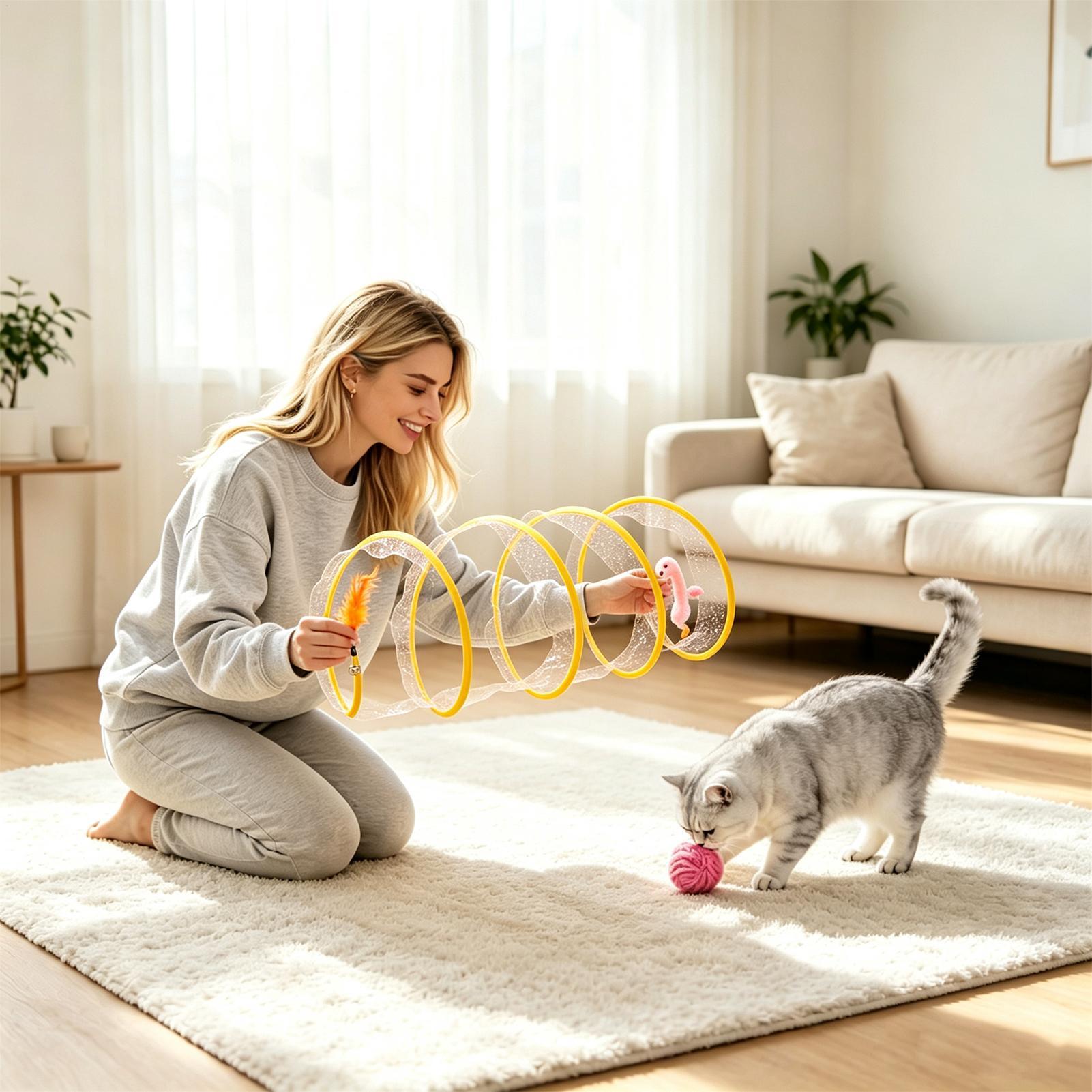 Spiral Tünel Kedi Oyuncağı Kat - Cat Tunnel Toy incelemesi ve fiyatı