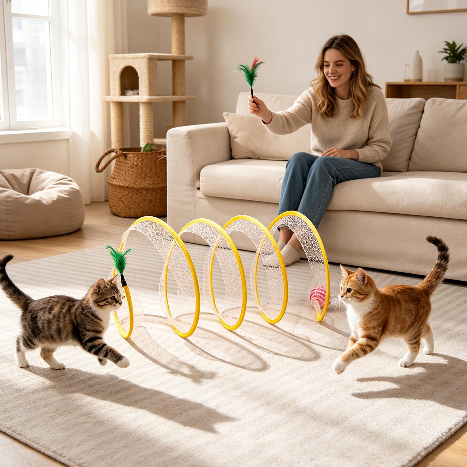 Spiral Tünel Kedi Oyuncağı Kat - Cat Tunnel Toy incelemesi ve fiyatı
