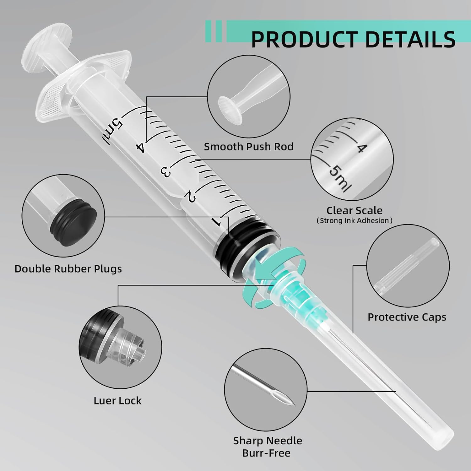 5ml Luer Lock Şırınga, Evcil H - Pet Supplies Application incelemesi ve fiyatı