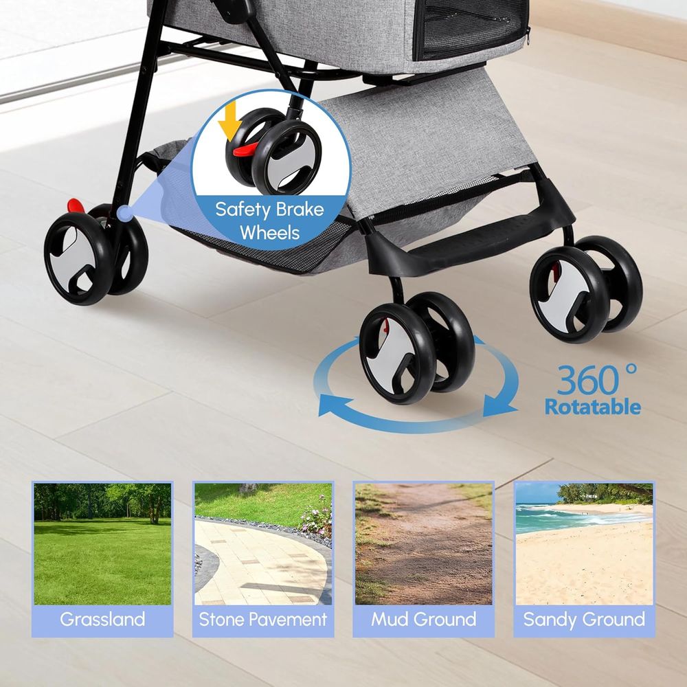 4 Tekerlekli Evcil Hayvan Arab - Pet Stroller Carrier incelemesi ve fiyatı