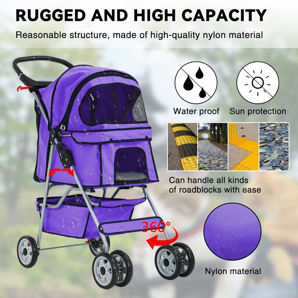 Tekerlekli Kedi Arabası, Evcil - Pet Stroller Carrier incelemesi ve fiyatı