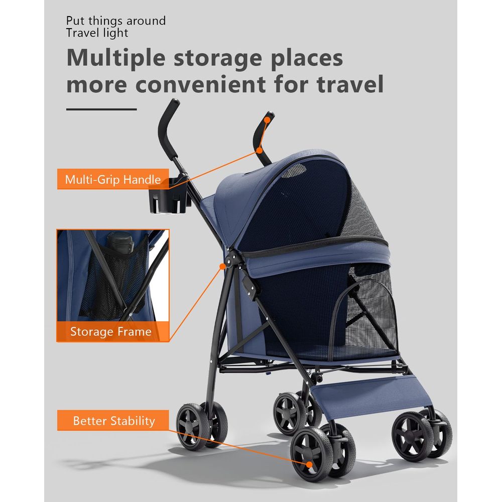 Evcil Hayvan Arabası 4 Tekerle - Pet Stroller Carrier incelemesi ve fiyatı